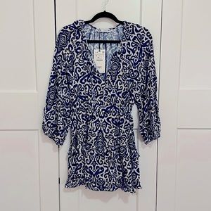 Zara Blue and White Dress